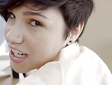 Short Haired Slut Cadey Mercury Pleasantly Fucked In Bed