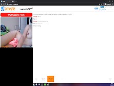 Omegle: Teen Rubs Pussy And Slaps Ass