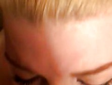 Curvey Blond Gaging On Cock