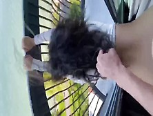 20 Year Old Latina Getting Fucked On Balcony