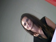 Attractive Dark Haired Hostess In A Hot Shoeplay Sex Video At The Car Show