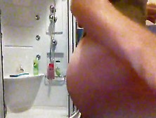 Amateur Girl Toying Her Juicy Ass Under The Shower