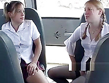 Big Cock For Two Nasty Schoolgirls In The Bus