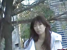 Busty Asian Got Boob Sharked While Sitting On A Bench