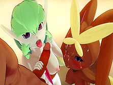 Self Perspective: You Used The Multi Exp To Fuck Your Whole Pokemon Team - Cartoon Asian Cartoon Furry 3D Set Of