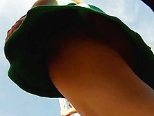 Voyeur Upskirt Video With Cute Round Ass