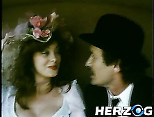 Beautiful Vintage Dame In A Hat With Flowers Gets Her Bushy Twat Licked And Poked Hard