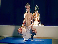 Flexible Lena Shows Nude Gymnastics