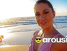 Have You Ever Been Blown On The Beach? Pov Rebecca Volpetti & Jason Love At Arousins