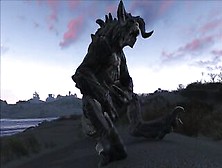 Fallout Four Deathclaw Sitting