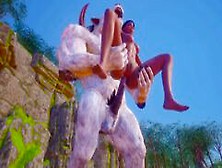Olivia Fucking Furry Beast Inserts Horsecock In Tight Pussy And Ass