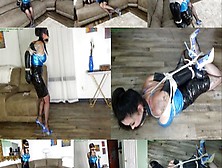 Bound,  Gagged & Blindfolded She Desperately Tried To Find The Door Out (Mp4 Sd 3500Kbps)