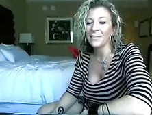 Seductive Golden-Haired Woman I'd Like To Fuck Takes Biggest Sex Toy In Her Back Aperture In Her Bedroom
