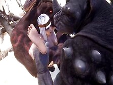 Monsters With Horse Cocks Nailed Big Titted Blonde | Long Dick