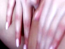 Orgasming With Bombshell Wax On Her Tits And Her Fingers Inside Her Cunt