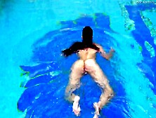 Hot Villa Swimming Pool Naked Experience With Sazan