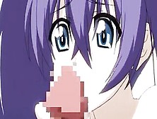 Busty Anime Chick With Purple Hair Gets Her Tight Pussy Filled With Cum