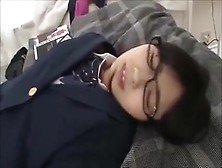 Nerdy Japanese Slut With Hairy Cunt Is Getting Boned