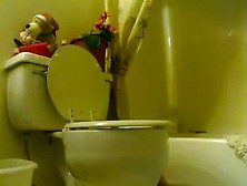 Amateur Horny Girl Pooping Bathroom