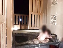 Public Bathroom At A Hawt Spring Inn Soggy Sex, Him Climax With Titty Bang And Tugjob - Emuyumi Pair