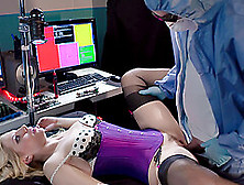 Blonde Sex Doll Ashley Fires Gets Fucked And Jizzed By A Doctor