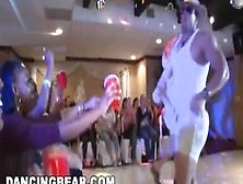 Dancingbear - Group Of Big Cock Male Strippers Shovin' Sausage In They Face
