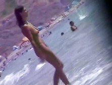 Nudity Beach Voyeur Video Of Hot Two Brunettes By The Sea