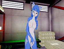 (3D Hentai)(Star Fox) Krystal Masturbation
