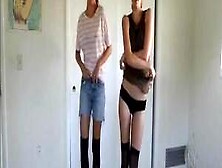 2 Sisters Strip On Webcam