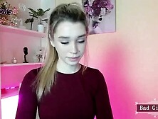 Super Petite Skinny Blondew Teen Showing Her Perfe