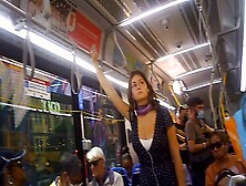 Sexy Young Hottie The On Bus - Sorry No Upskirt