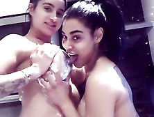 Messy Cream Play With Dazzling Indian Lesbians