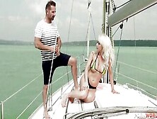 Hungarian Blonde Christina Shine Hired A Sailor To Strokes Her Body And Plowed Her Twat On The Yacht