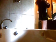 Petite Asian Brunette Hidden Shower Cam
