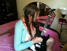 Lizzy Yum Shemale Guitar Boobies Up All Night 2 Get Lucky Cover Tribute Webcam