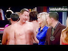 Courtney Thorne-Smith,  Brooke Lyons Underwear,  Sexy Scene In Two And A Half Men (2003-2015)