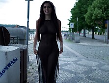 2022-10-08 Black Sheer Dress - Alissa