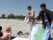 Group Fucking On A Nude Beach