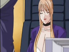 Anime – Gagged Hentai Blonde Fucked In Bukkake Orgy