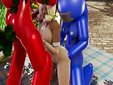 Among Us Vs Fortnite (Blue And Red Fuck Penny) (Futa,  Thai)