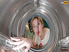 Step Sister Got Stuck Again Into Washing Machine Had To Call Rescuers