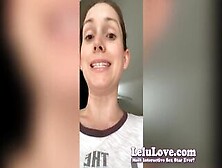 Lelu Love- Vlog: Latex Shorts Peeing Closeups Masturbating