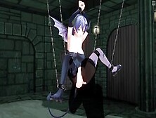 3D Animated Eating Snatch Of Tied Succubus To Orgasm