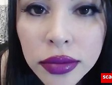 Asmr Purple Lipstick Kissing Joi