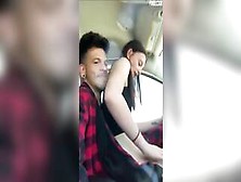 Teen Rides Her Boyfriend While Driving