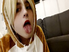 Femboy Showing Off My Tongue And Mouth While Being Comfy :3 (Vore)
