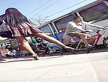 Upskirt Voyeur Video Of A Stimulating Chick