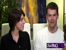 Real Swinger Couples Get Interviewed On Tv Before Entering Orgy Room