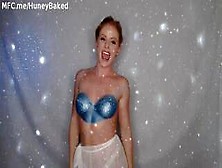 Huneybaked Dresses In Slutty Elsa Costume And Sings Let It Go
