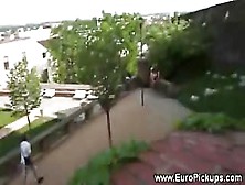 Balcony Banging For This Horny Couple As People Walk By